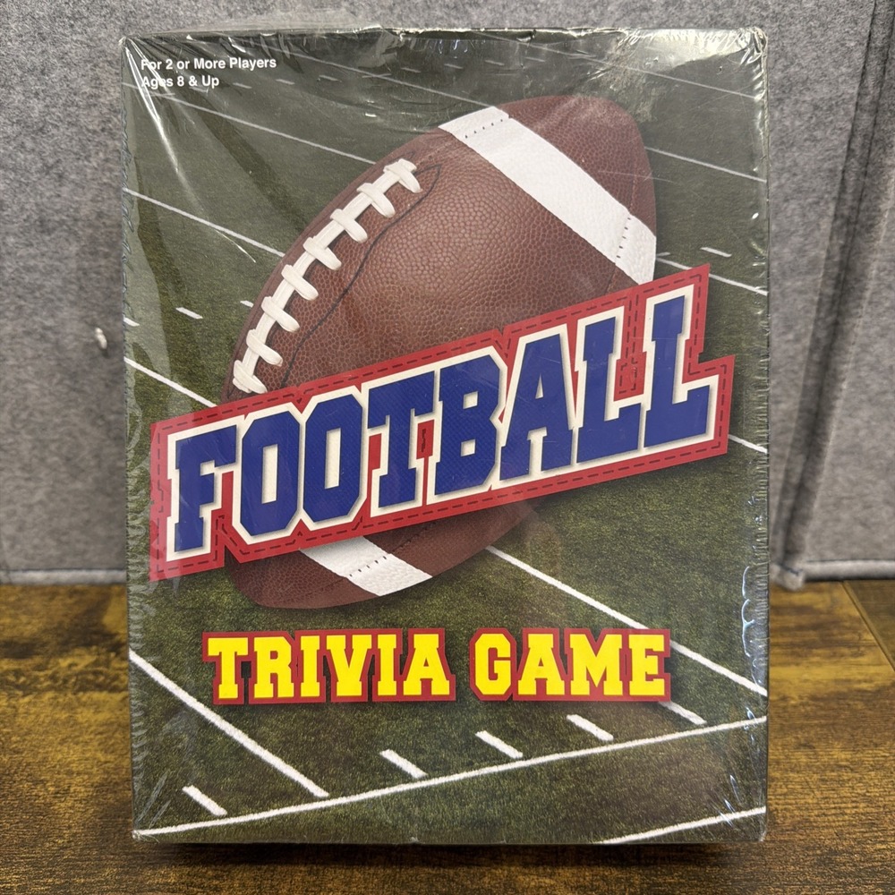 FOOTBALL TRIVIA GAME Ages 8 & Up, For 2 Or More Players NFL Sports Teams New!